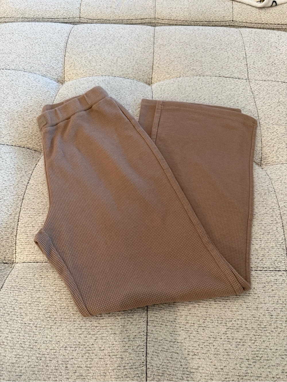 Comfrt Wafgle Knit Set In Brown Truffle Sz Small - Picture 2 of 7